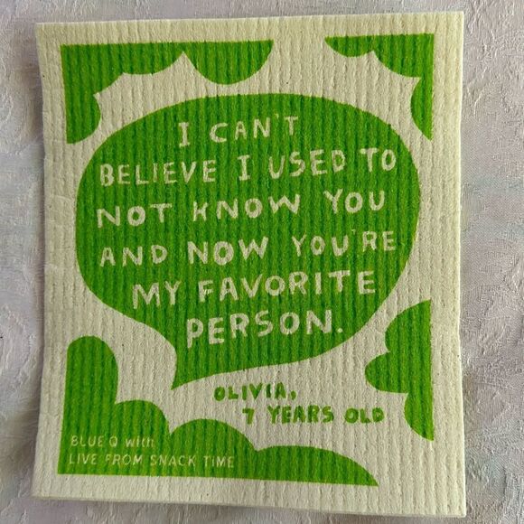 Blue Q Swedish Dish Cloth Quirky Fun Practical Child Inspired - Picture 1 of 4